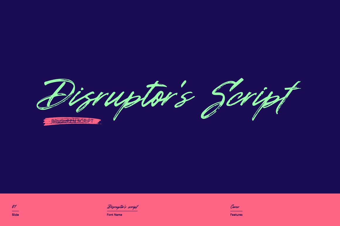 Download Disruptors Script Free - Bold & Modern Typeface