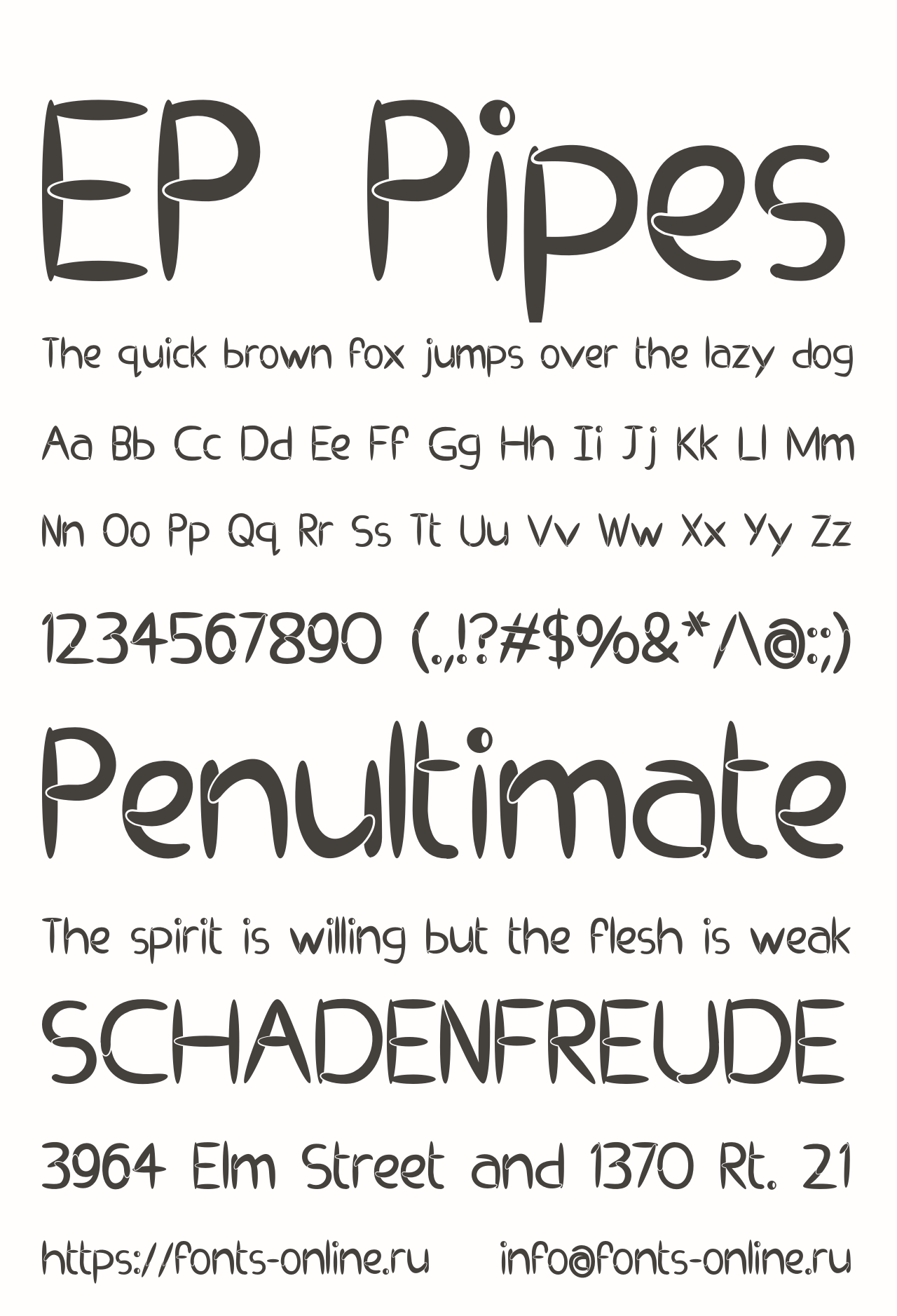 EP Pipes: Kostenlose Schriftart im industriellen Stil herunterladen