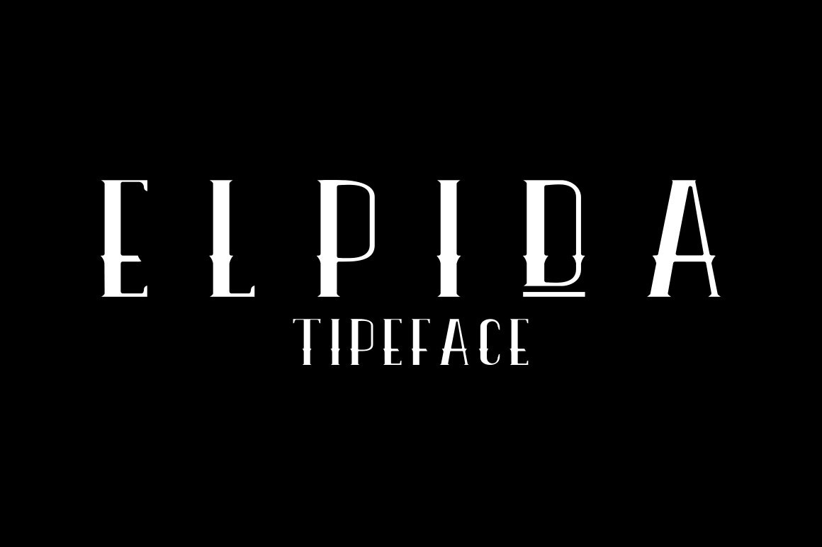 Laden Sie die Elpida Thin Schriftart kostenlos herunter - Elegante Minimalistische Typografie