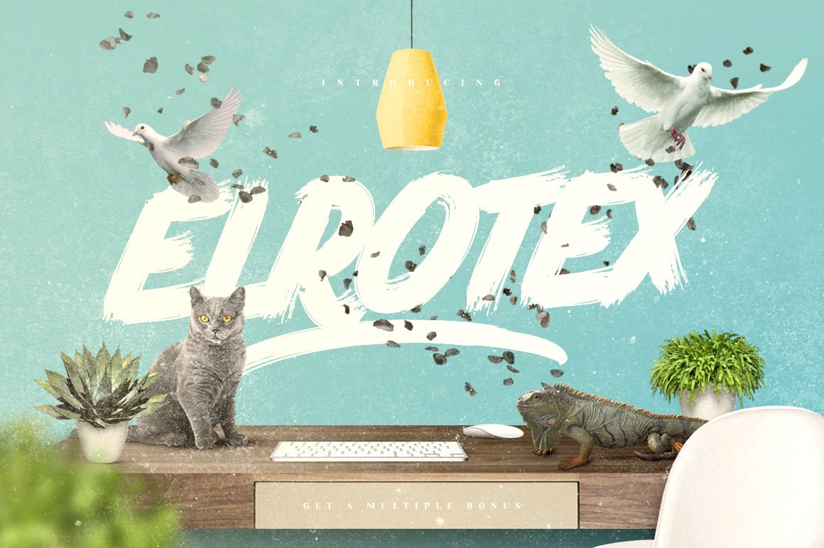 Download Elrotex Brush Free - Trendy Handwritten Font