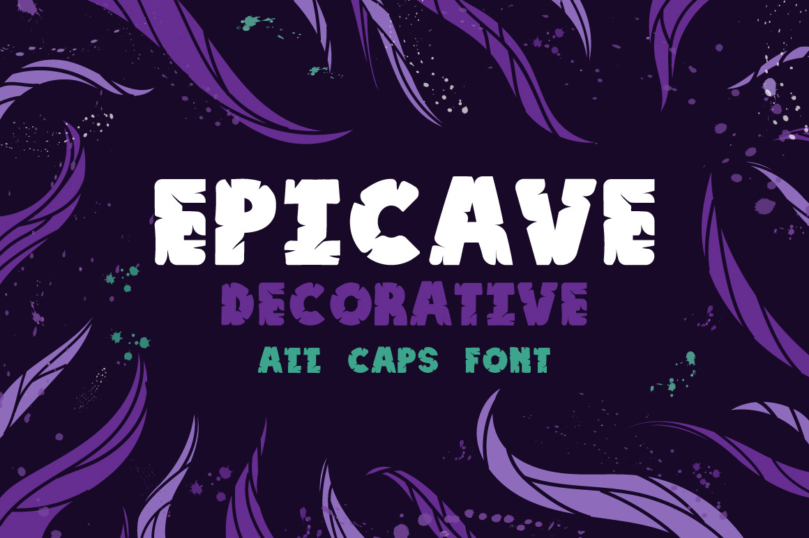 Hol dir die Epicave Bold Schriftart kostenlos - Starke Schrift für kreative Designs