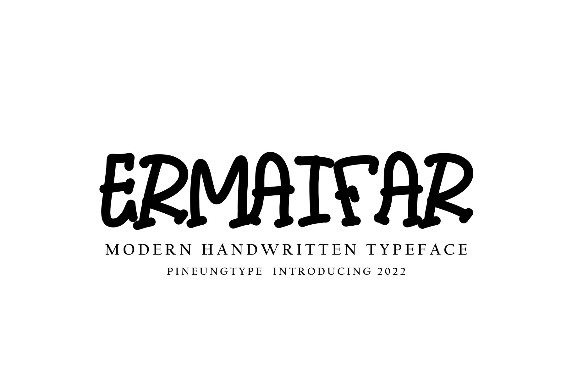 Laden Sie die Ermaifar Schriftart kostenlos herunter – Stilvolle Eleganz für Ihre Designs