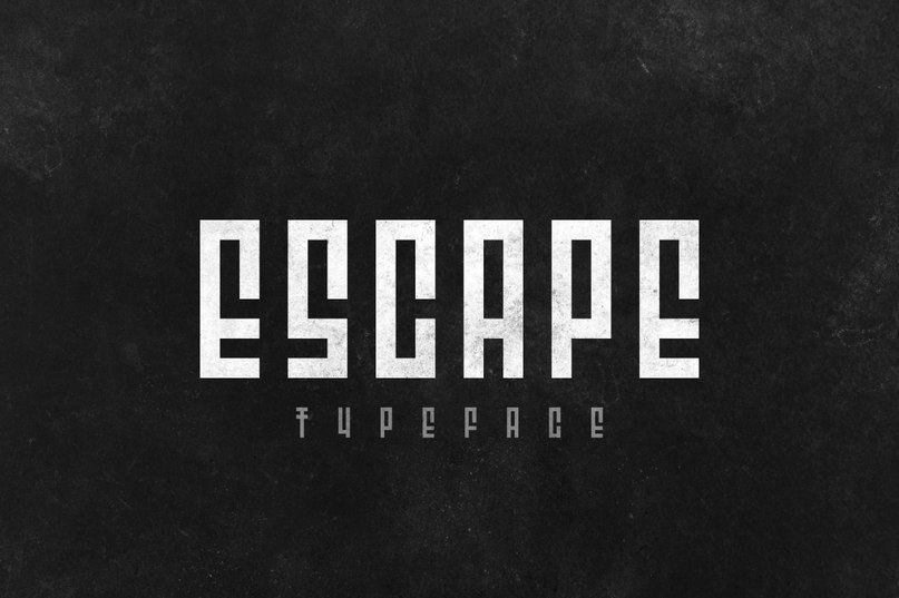 Скачайте бесплатно шрифт Escape - современный и динамичный стиль