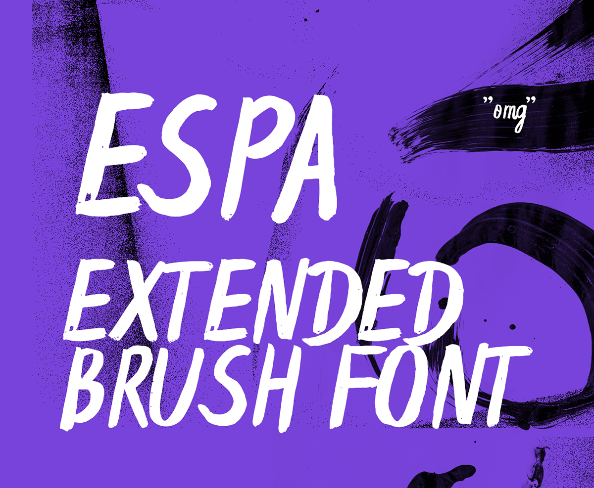 Kostenlose Espa Brush Schriftart herunterladen - Kreativer Pinselstil