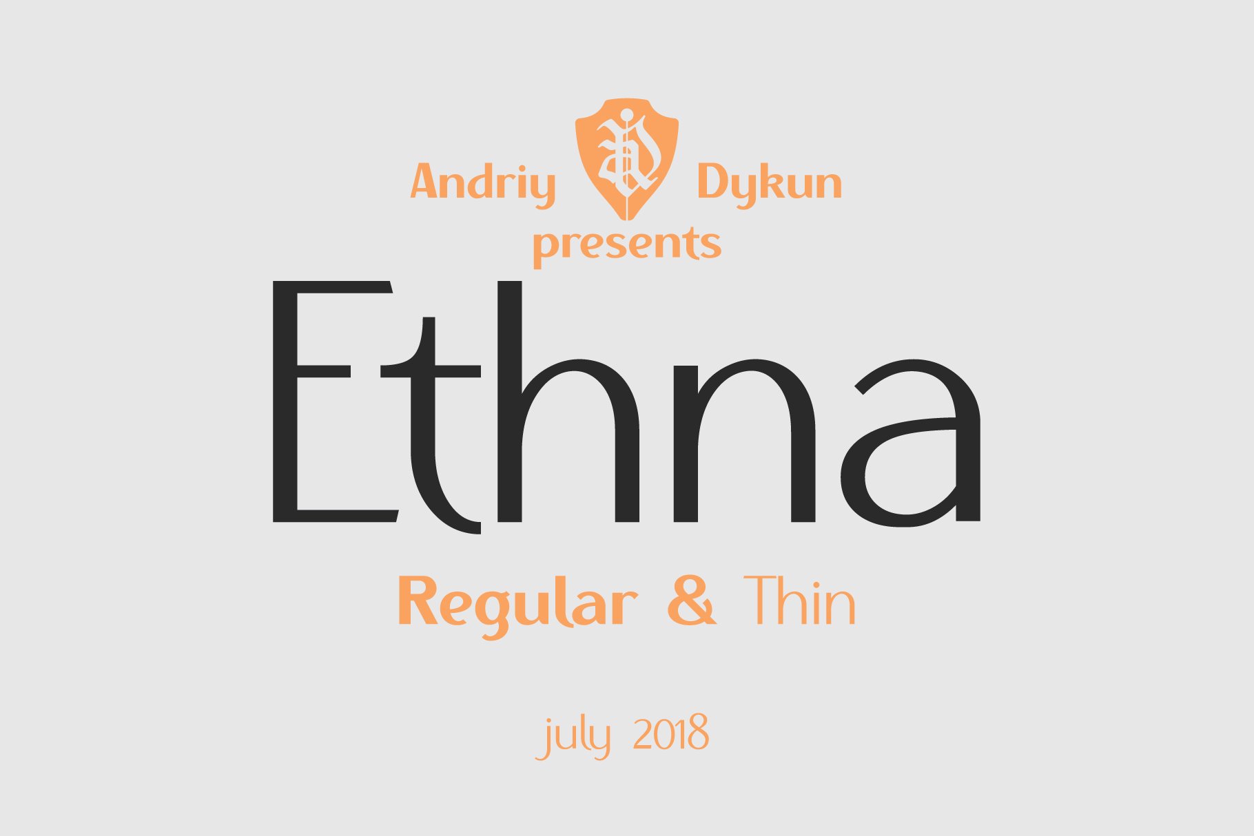 Download Ethna Regular Thin Font Free - Sleek & Modern Type