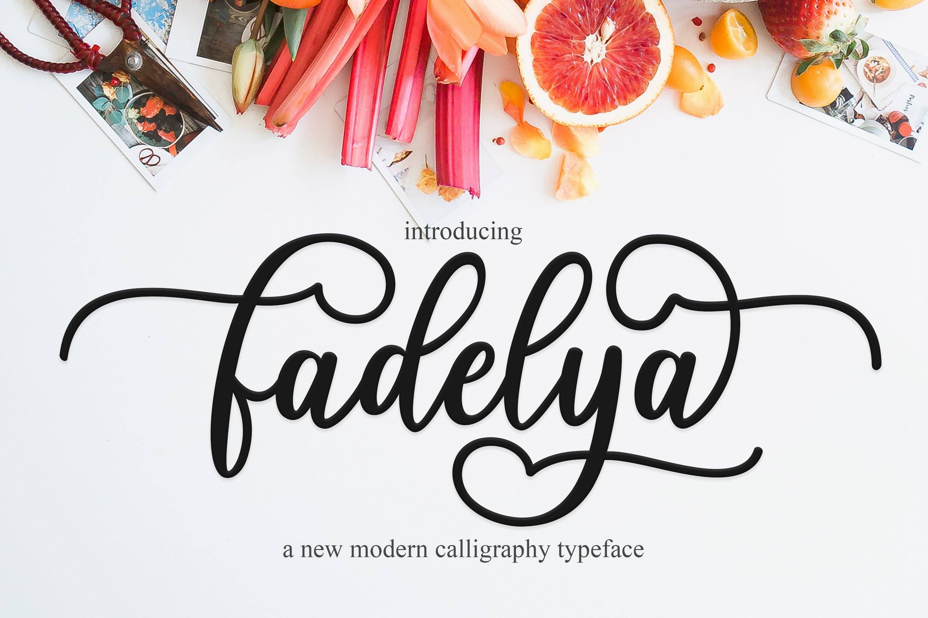 Kostenloser Download der Fadelya Schriftart - Elegante Eleganz für jedes Design