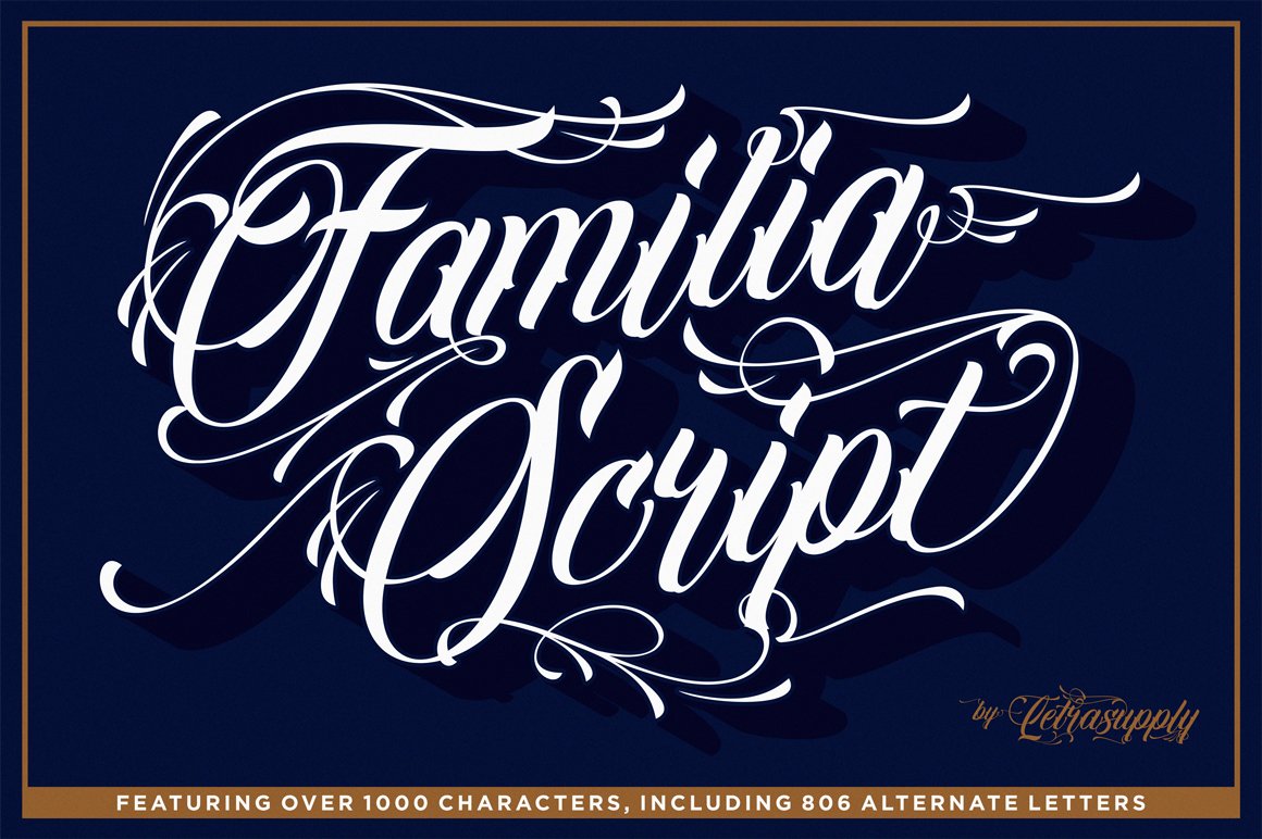 Laden Sie die Familia Script kostenlos herunter - Elegante Schreibschrift für kreative Designs