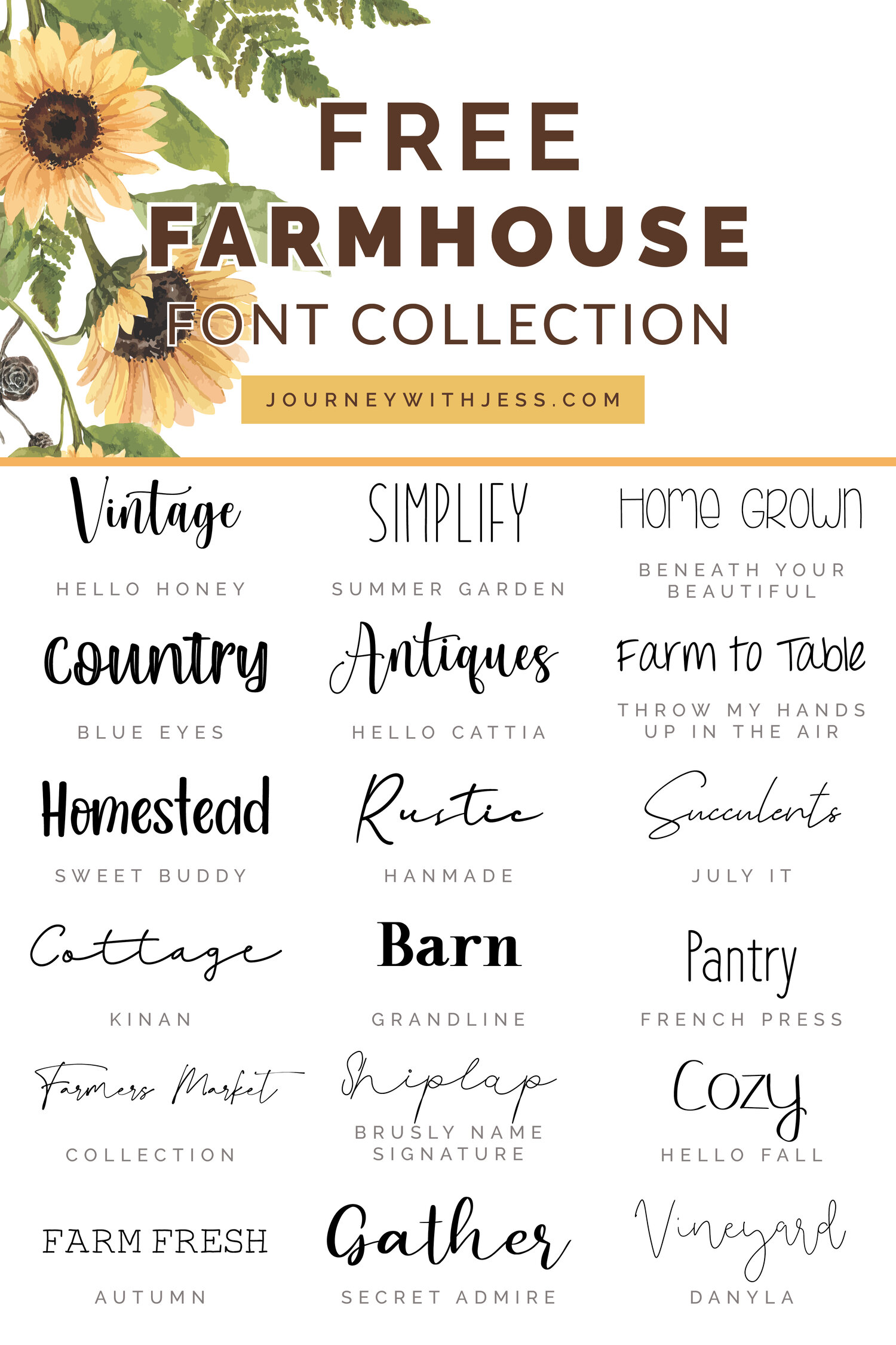 Free Download Farmhouse Font - Rustic Charm for Designs