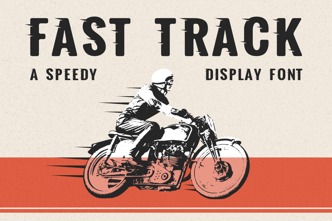 Laden Sie die Fast Track Schriftart kostenlos herunter - Schnelle Display-Lösung