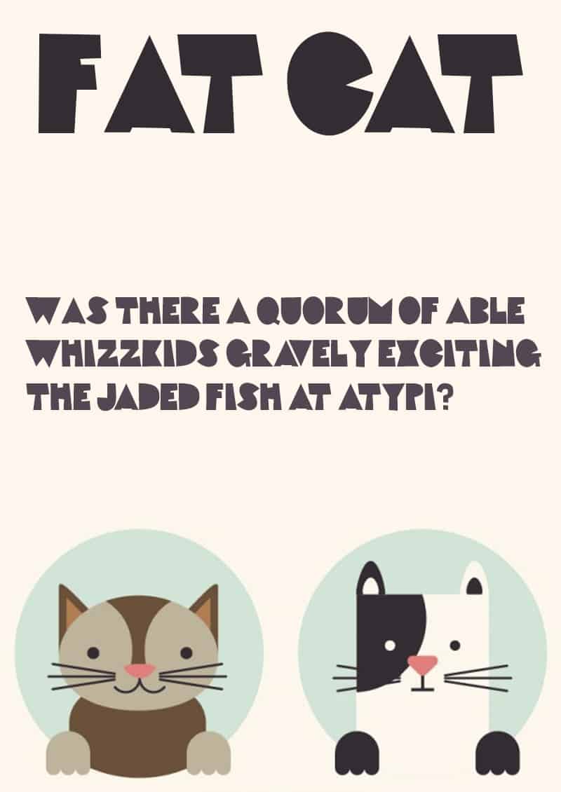 Download Fat Cat Font Free - Playful & Unique Design