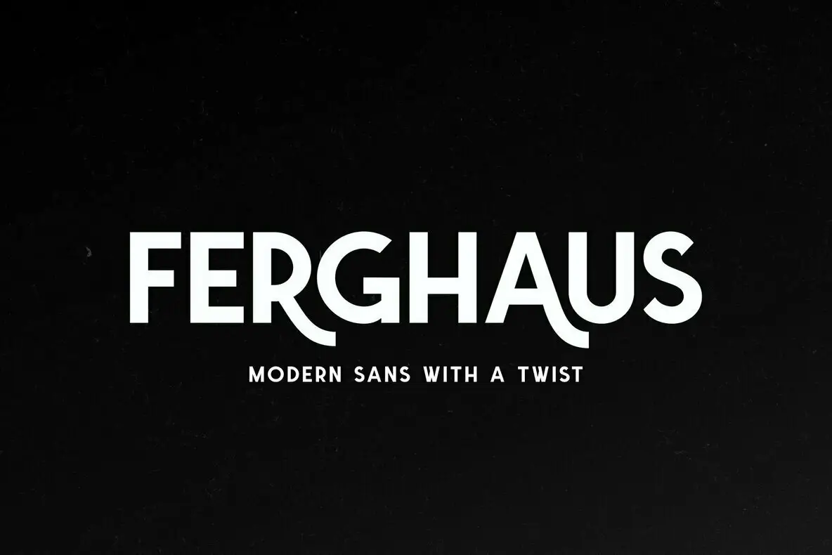 Download Ferghaus Font Free - Modern Geometric Design