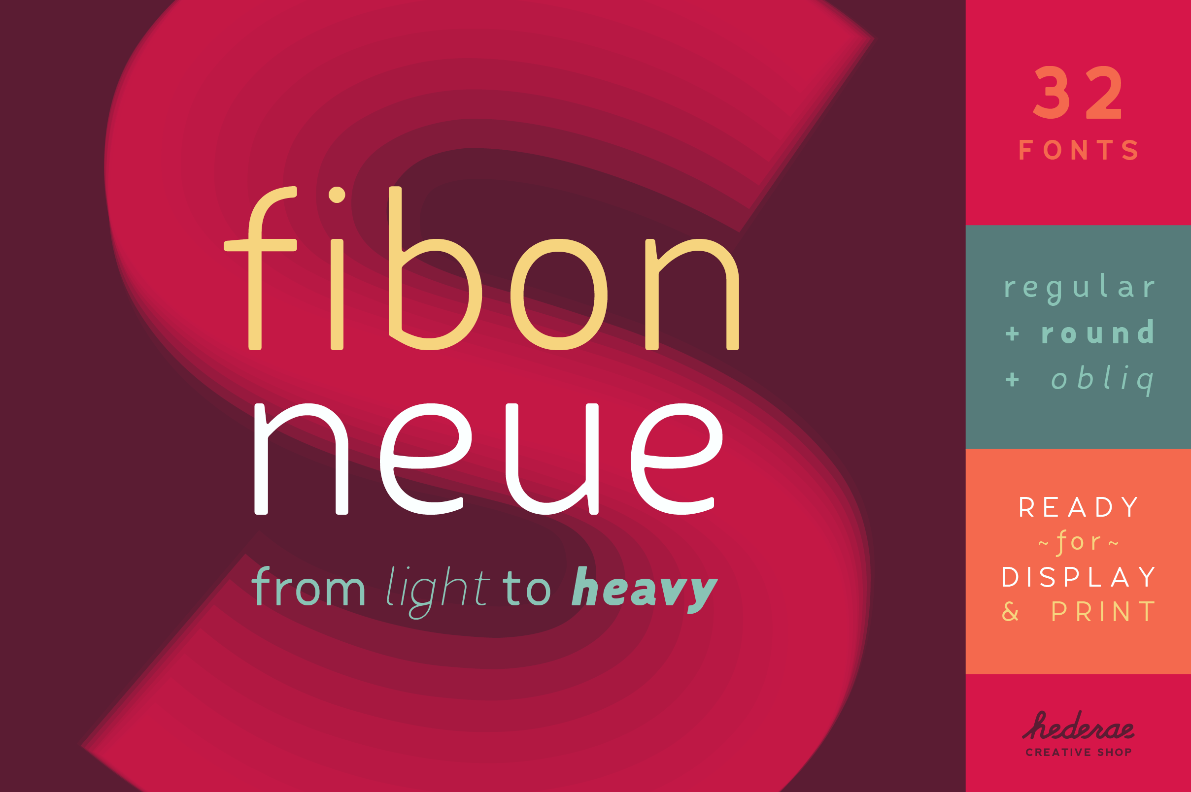 Download Fibon Neue Free - Modern and Stylish Typeface