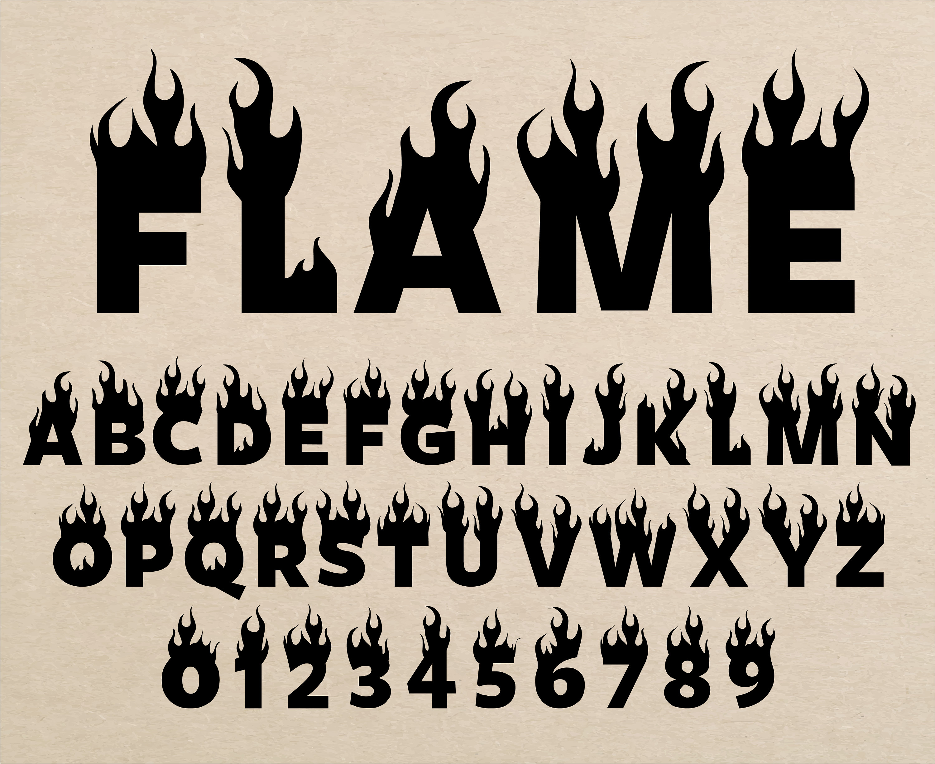 Kostenloser Download der Flaming Schriftart - Modern und Kreativ