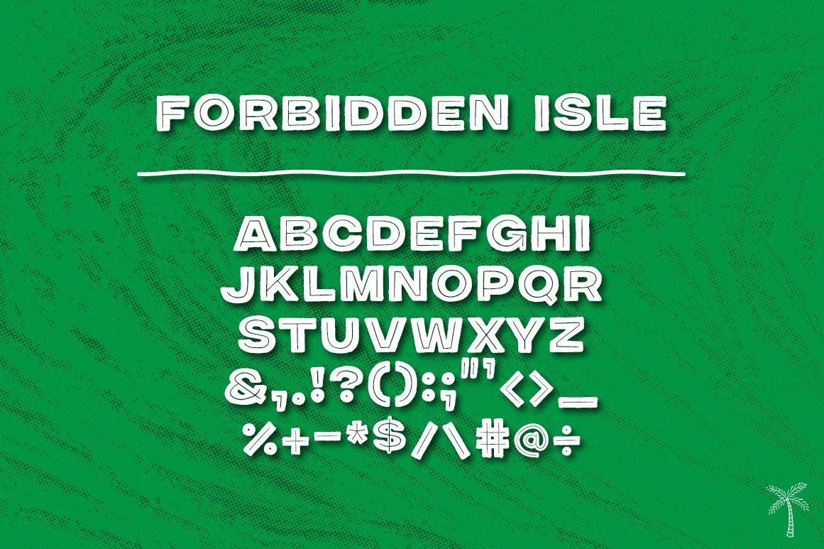 Скачайте бесплатно шрифт Forbidden Isle Tiki - стильный тропический дизайн