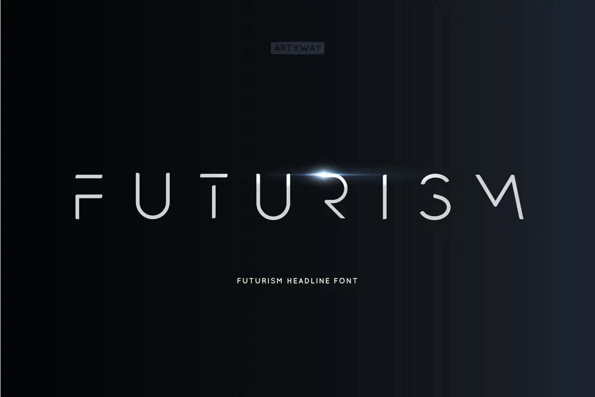 Download Fturism Typeface Free - Futuristic Font for Designers