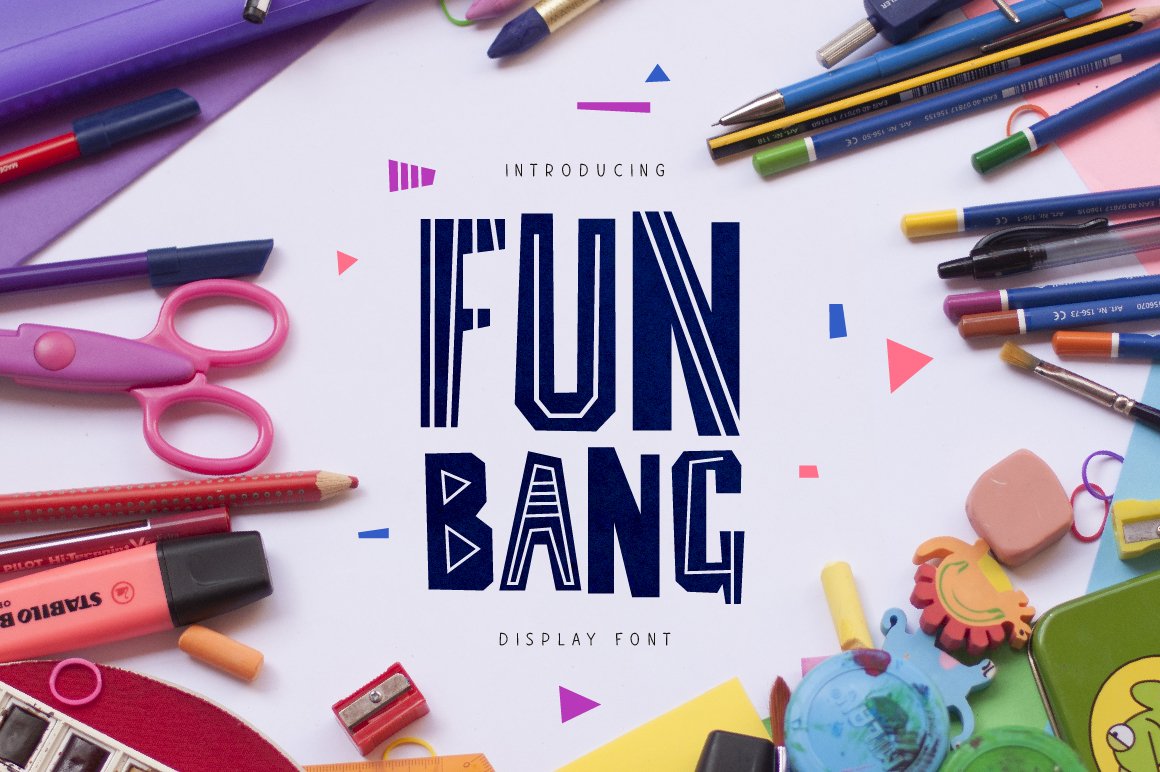 Laden Sie die Fun Bang Schriftart kostenlos herunter - Verspielt und Modern