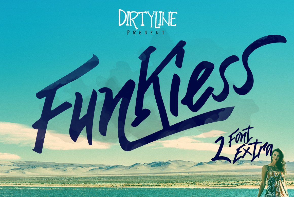 Laden Sie die Funkiess Display Typeface kostenlos herunter - Kreative Schriftart für lebendige Designs