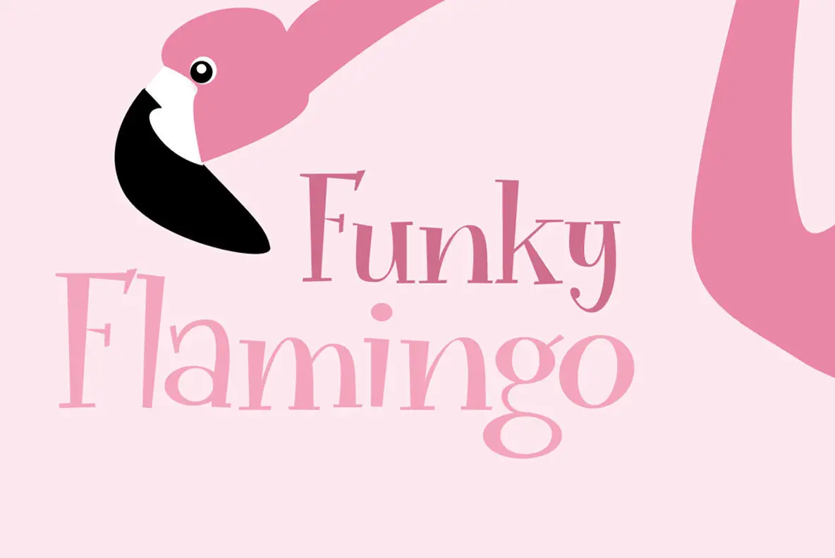 Download Funky Flamingo Font Free - Playful Retro Style