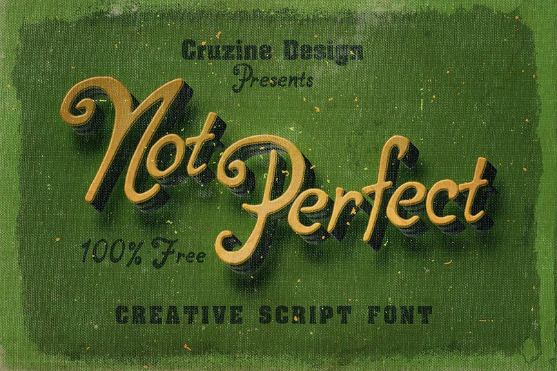 Download Notperfect Font for Free - Unique Distorted Style