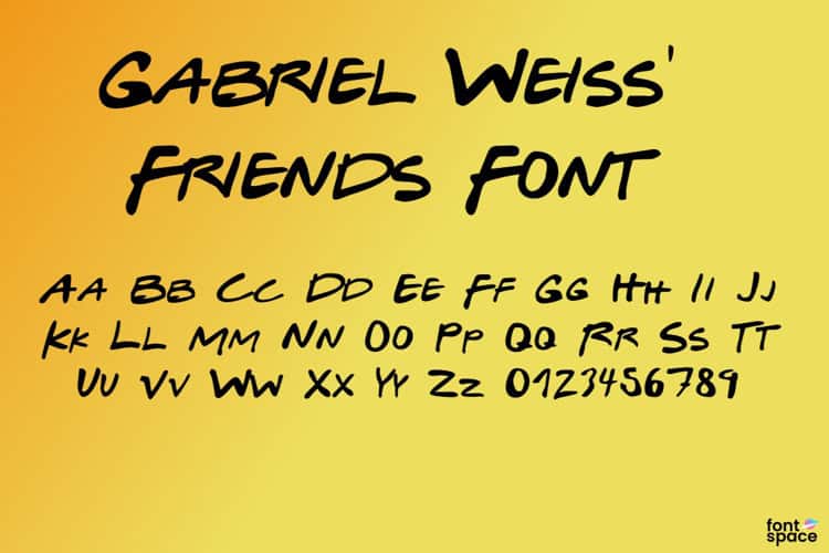 Скачайте прекрасный шрифт Gabriel Weiss Friends Font бесплатно