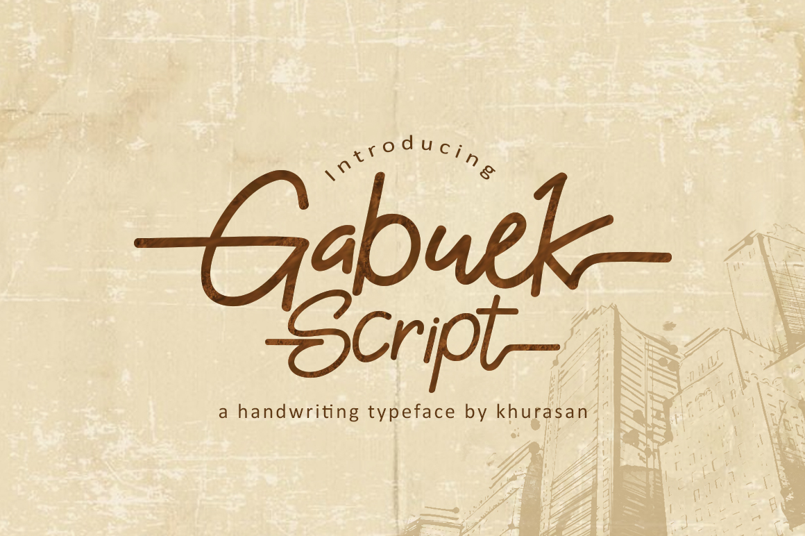 Download Gabuek Font Free - Stylish and Modern Typeface