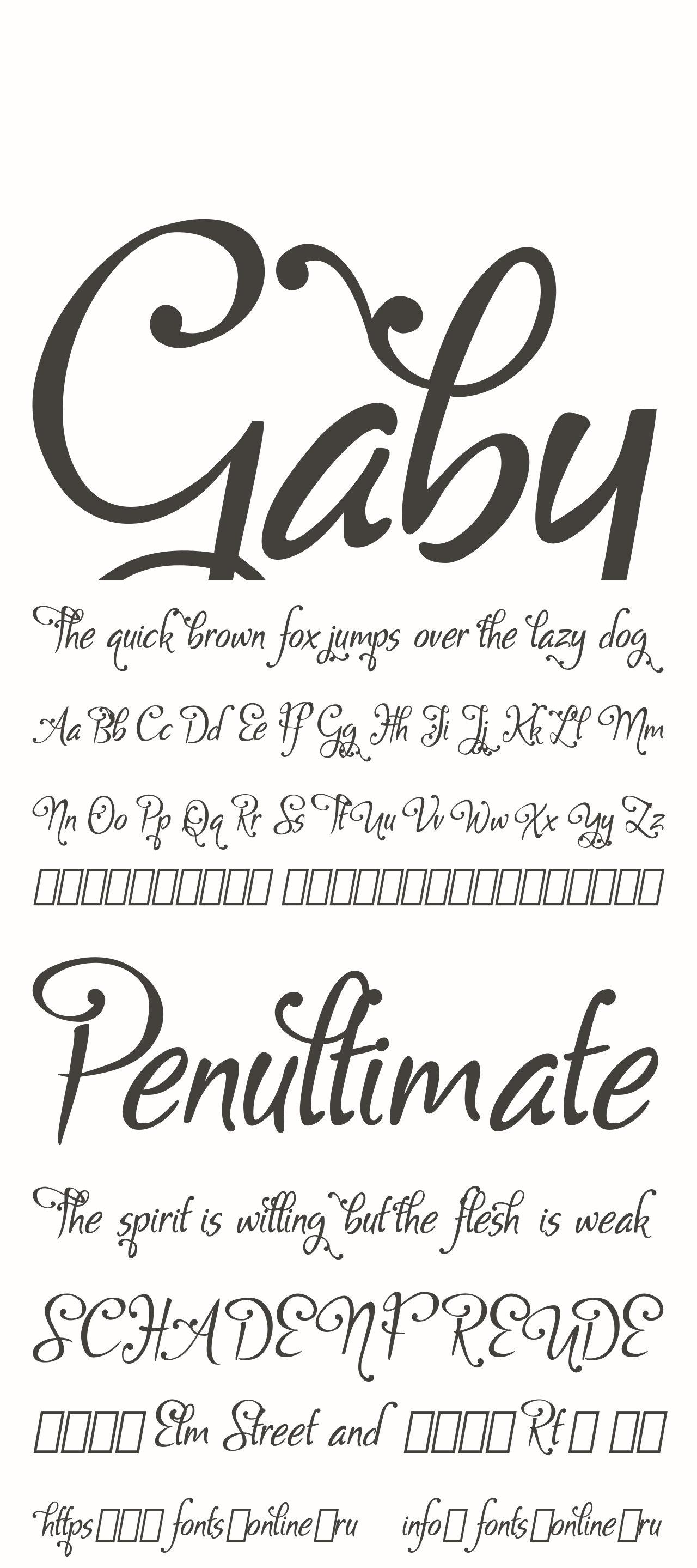 Download Gaby Font Free - Stylish & Versatile Typeface