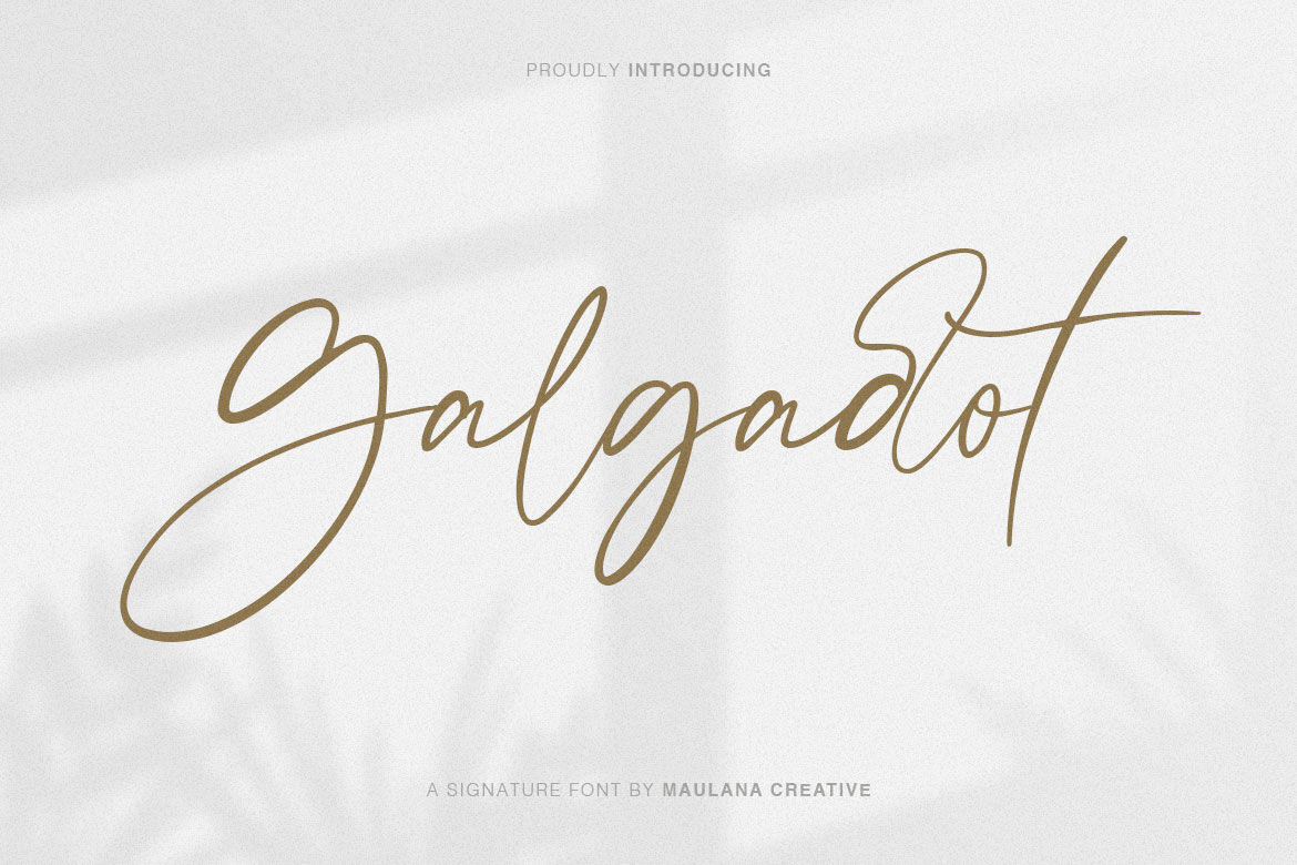 Kostenloser Download der Galgadot Schriftart - Modern & Elegant