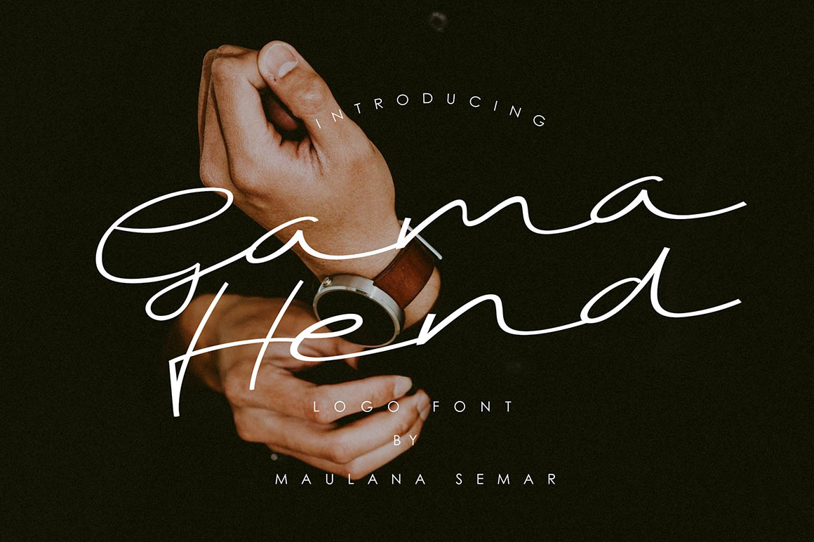 Download Gama Hand Font Free - Unique Handwritten Style