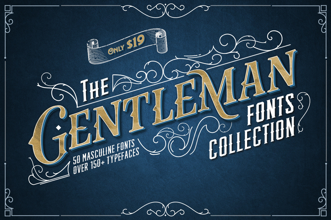 Laden Sie die Gentleman Schriftart kostenlos herunter - Elegante und stilvolle Typografie