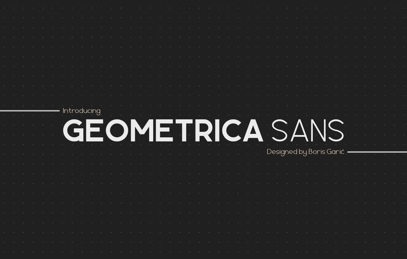 Laden Sie die Geometrica Schriftart kostenlos herunter - Modernes geometrisches Design