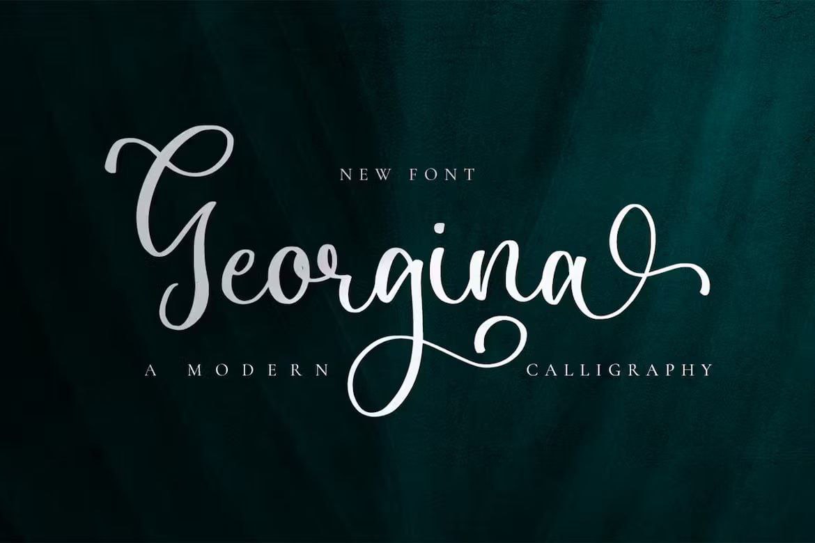 Скачайте Georgina Script – изысканный каллиграфический шрифт бесплатно