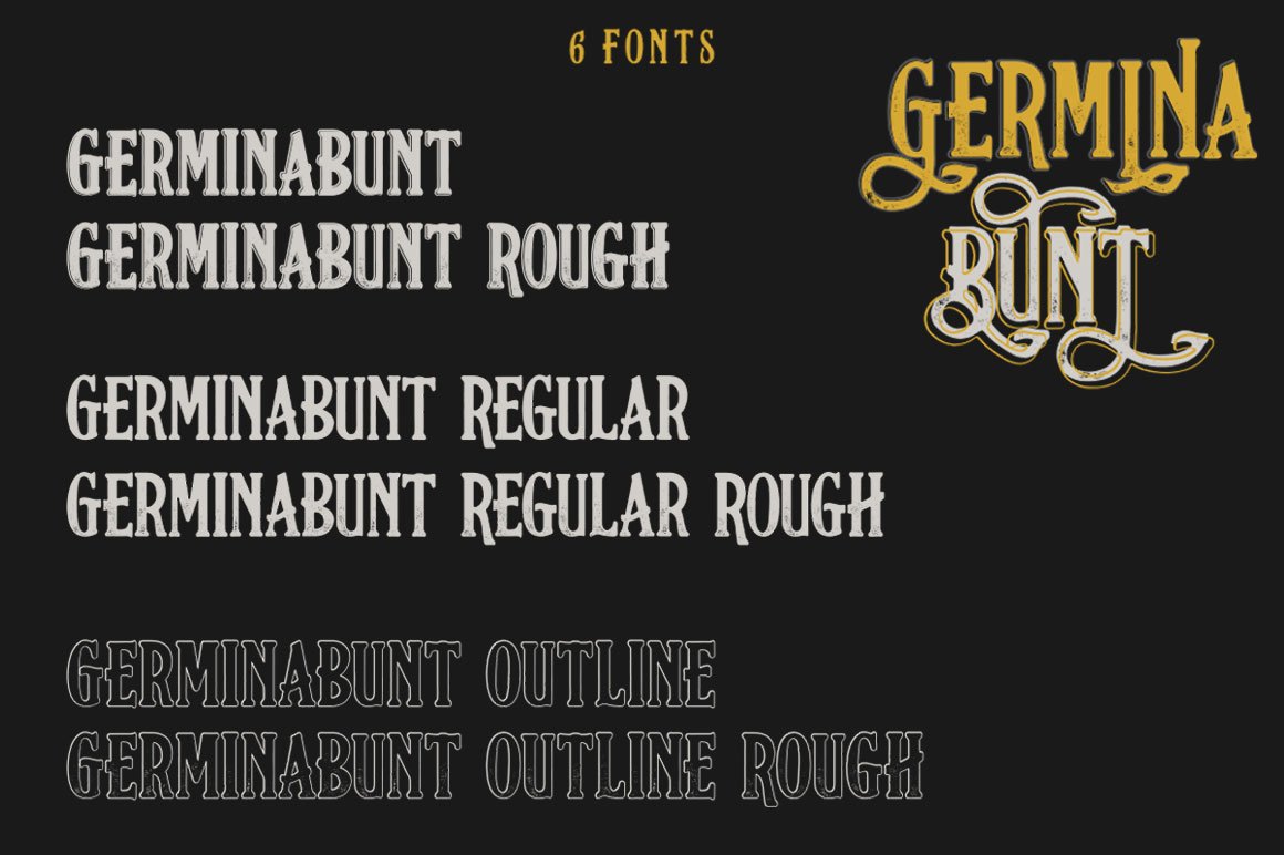 Download Germinabunt Font Free - Unique Handwritten Style