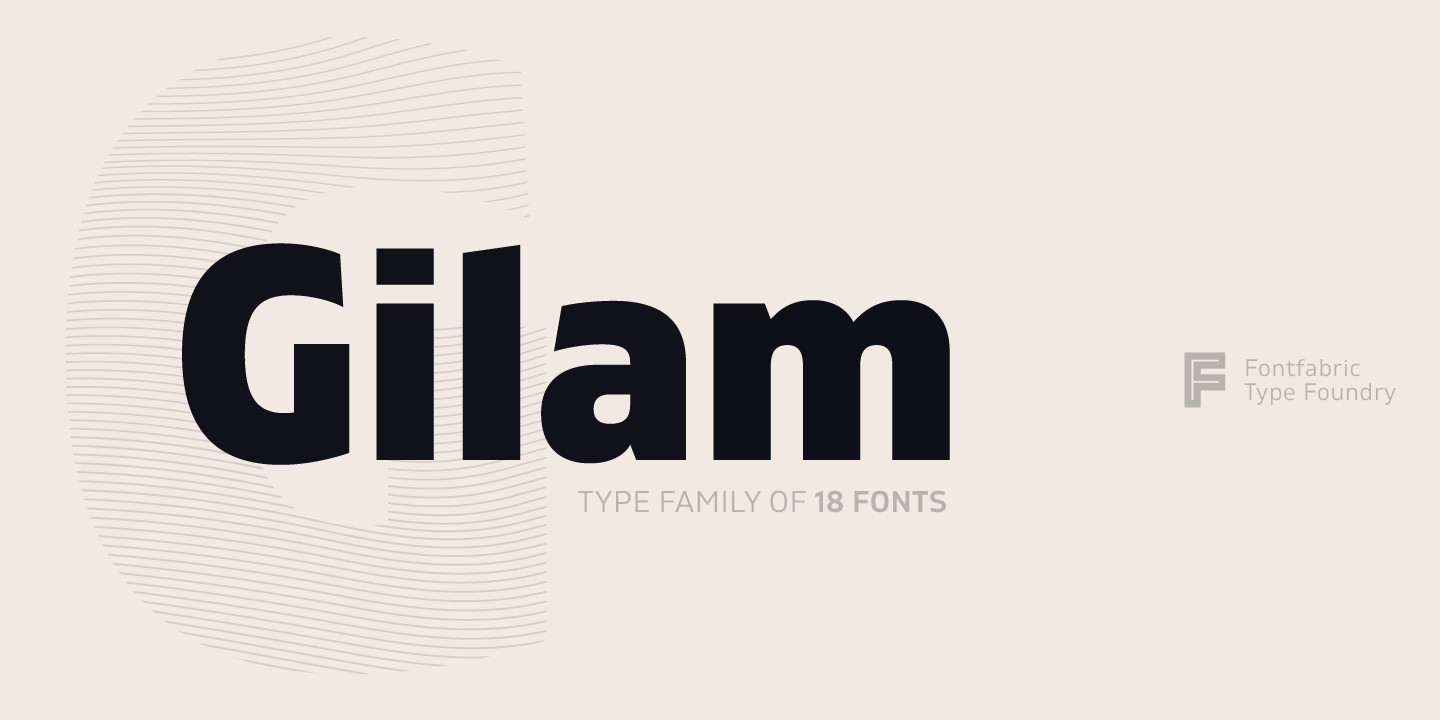 Kostenloser Download der Gilam Schriftart - Modern und Vielseitig