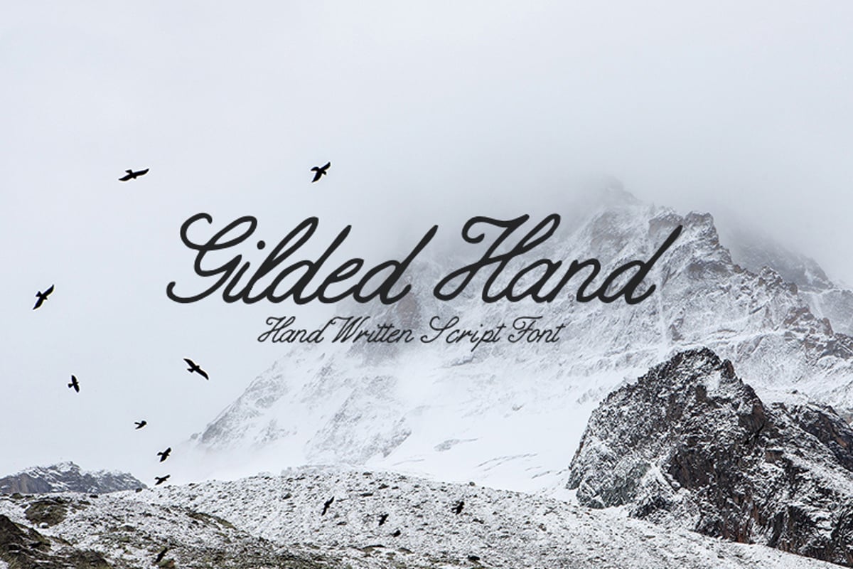 Download Gilded Hand Script Font Free - Elegant Handwriting Style