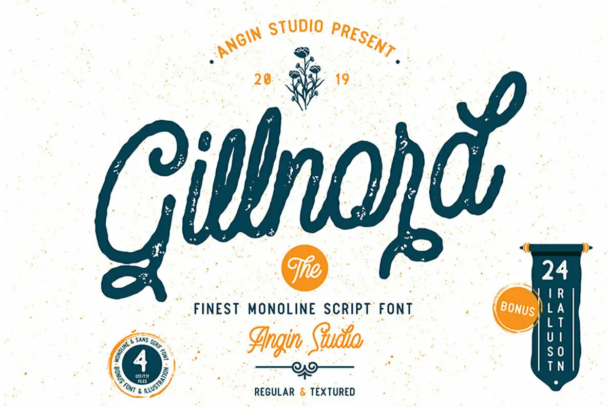 Gillnord - Kostenlose Schriftart für modernes Design herunterladen