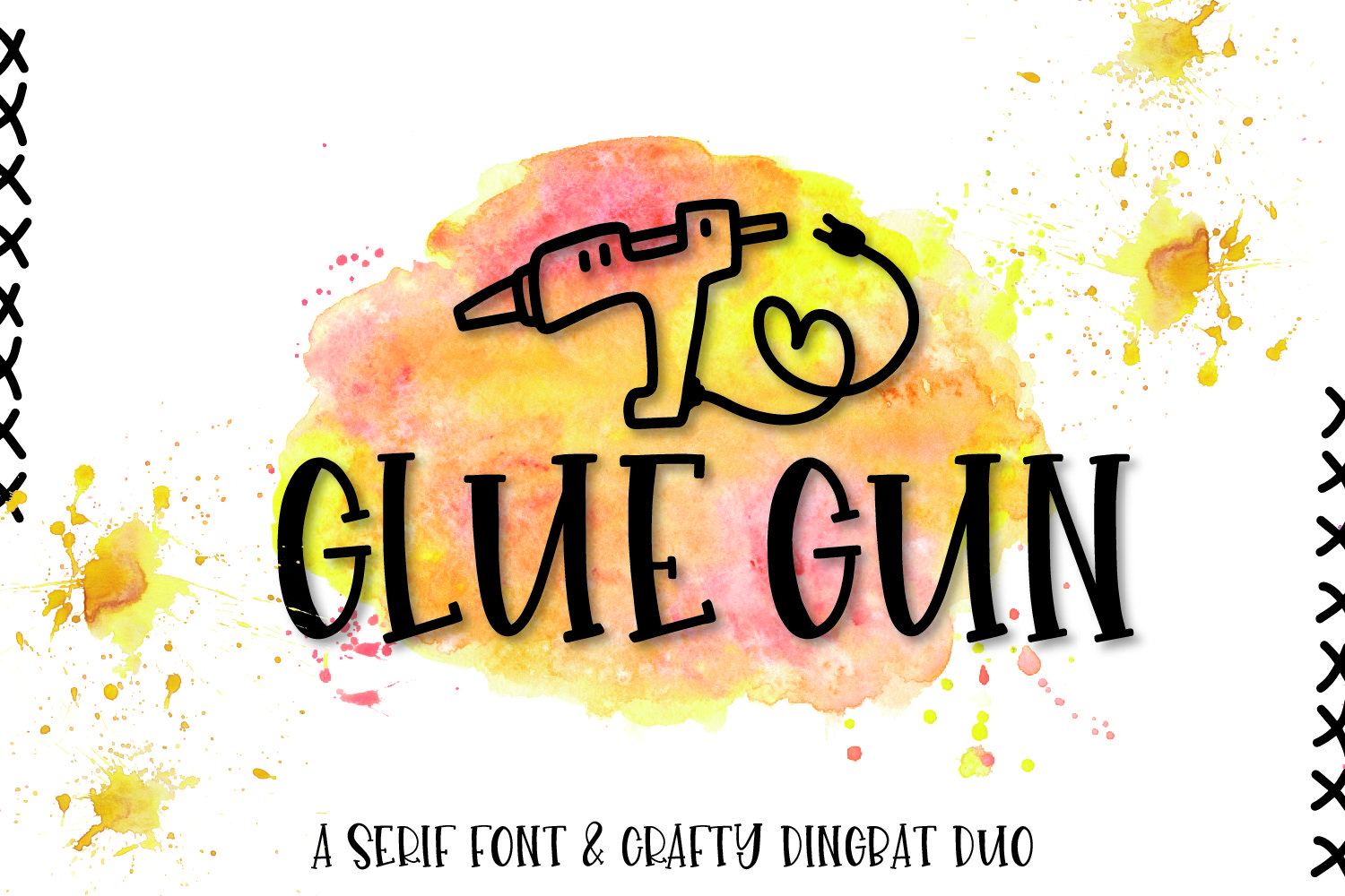 Get Glue Gun Font Free - Unique and Playful Design