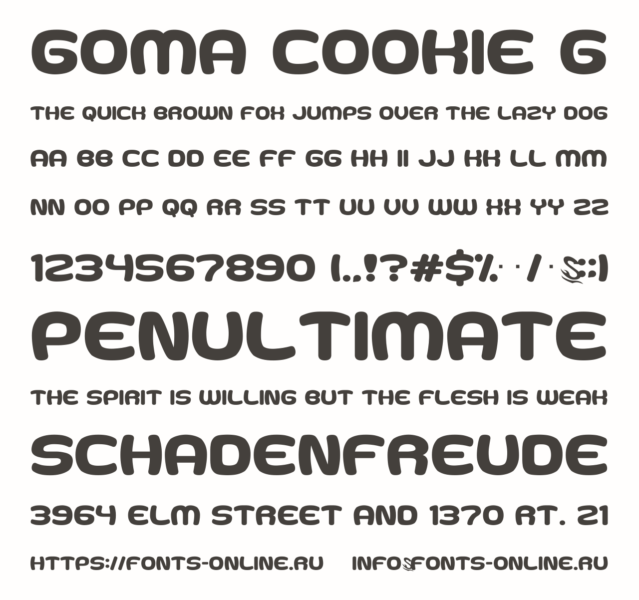 Download Goma Cookie Font Free - Playful and Inviting Style