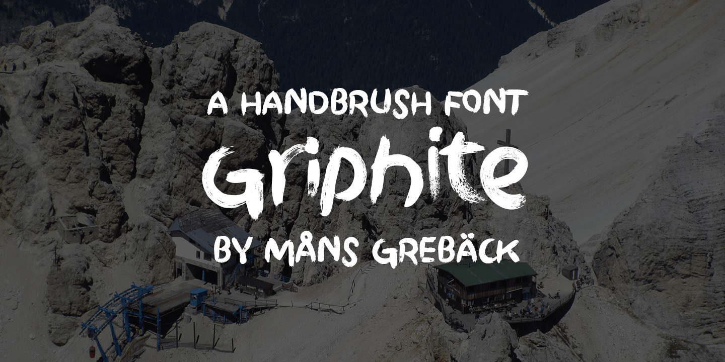 Kostenloser Download der Griphite Drop Schriftart - Moderne Eleganz