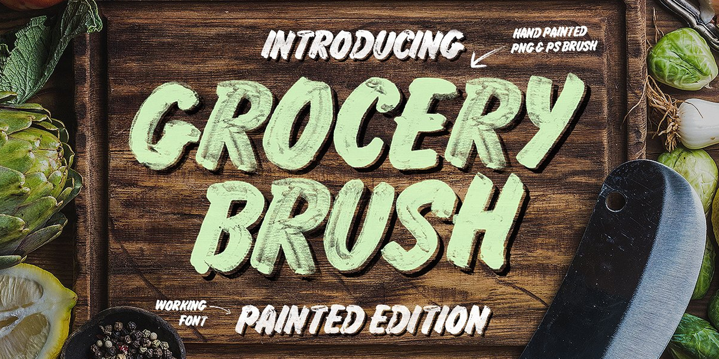 Download Grocery Brush Font Free - Stylish Handwritten Design