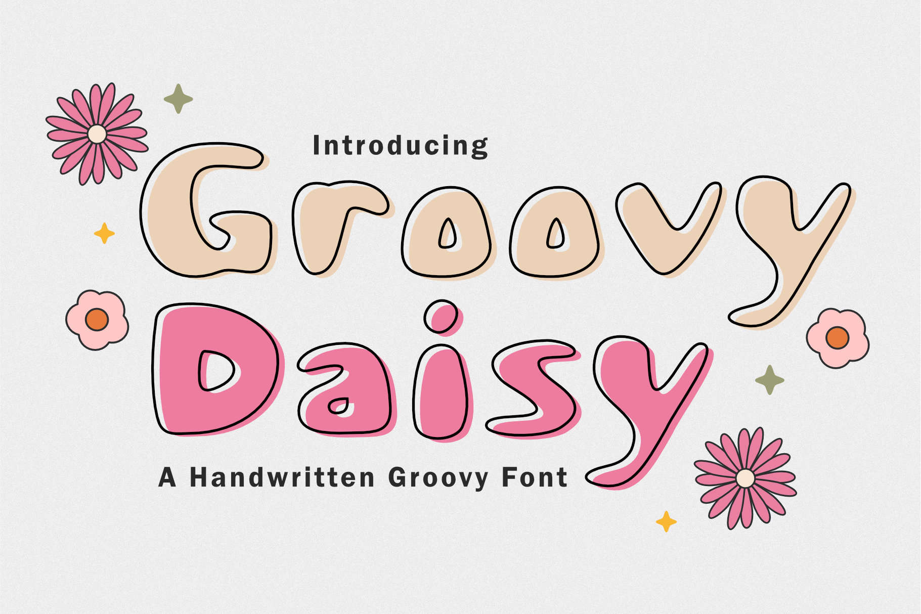 Скачайте бесплатно шрифт Groovy Daisy - стильный и игривый