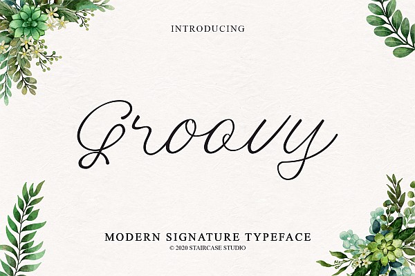 Скачайте бесплатно шрифт Groovy Font - стильный и современный