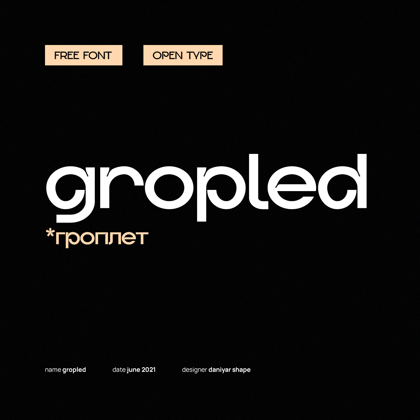 Download Gropled Font Free - Unique and Versatile Typeface