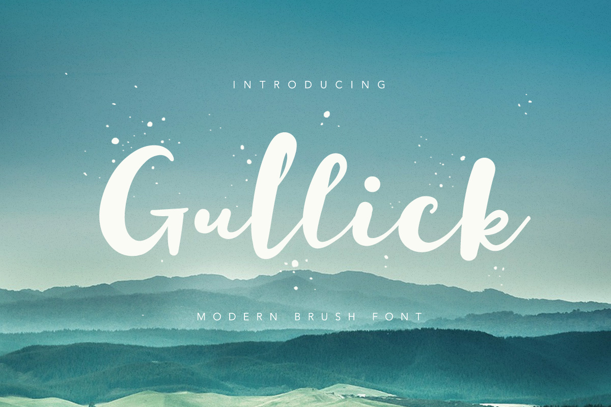 Entdecken Sie die Gullick Schriftart – Modern und Elegant zum kostenlosen Download