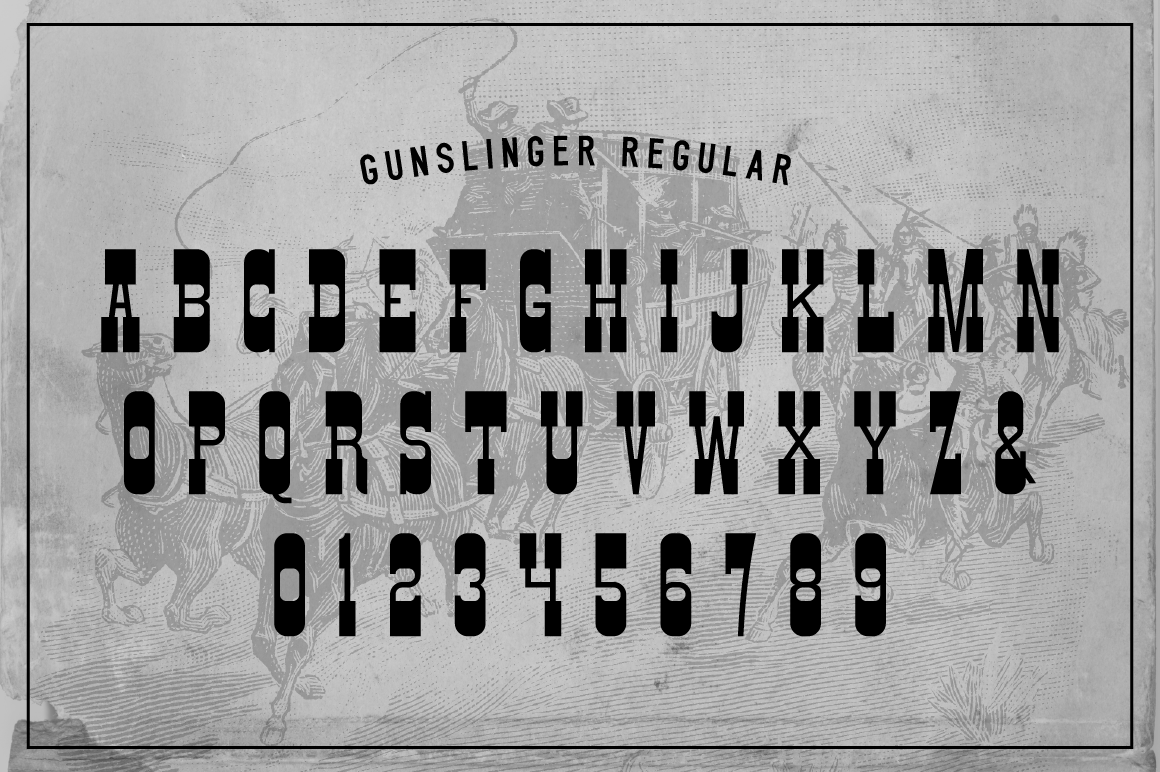 Download Gunslinger Font Free - Bold Western Style