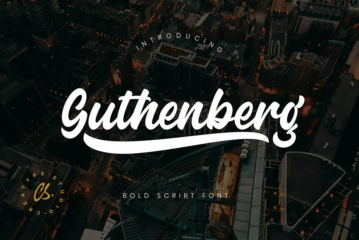 Download Guthenberg Bold Script Free - Elegant Handwritten Typeface