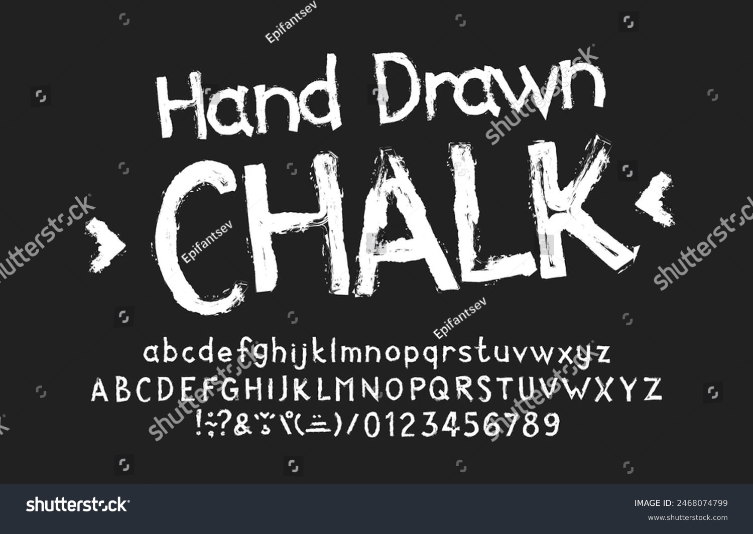 Скачайте бесплатно шрифт Hand Drawn Chalked - уникальный рисунок на доске