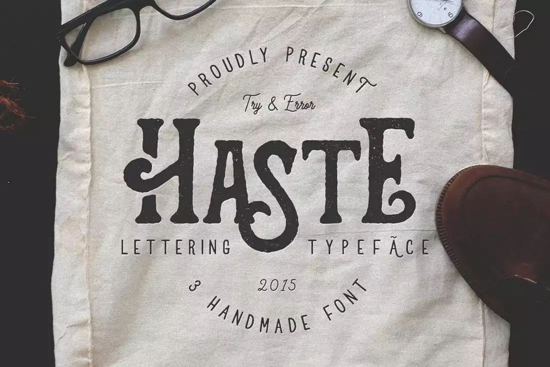 Free Download Haste 3 Handmade Font - Unique Script Design