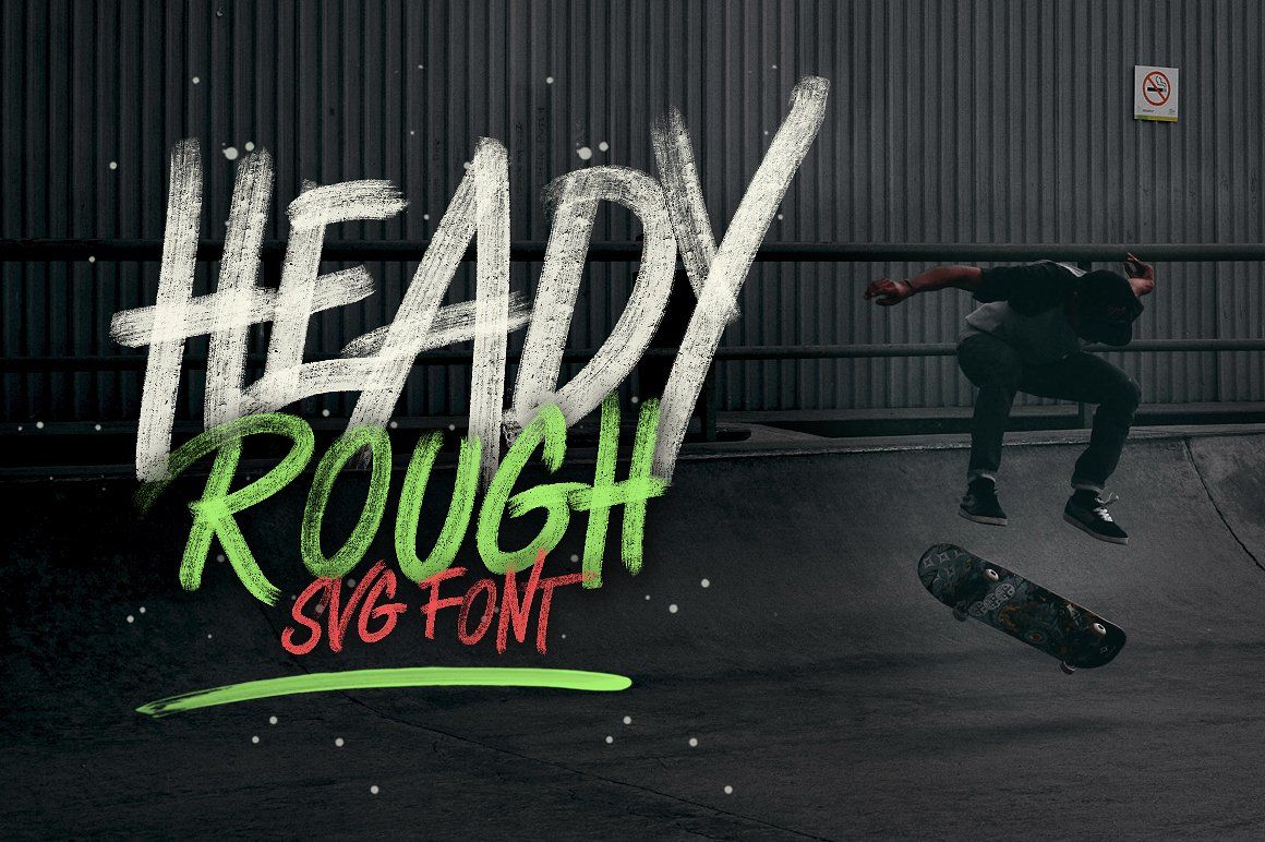 Download Heady Rough Font - Free Grunge Style Typography