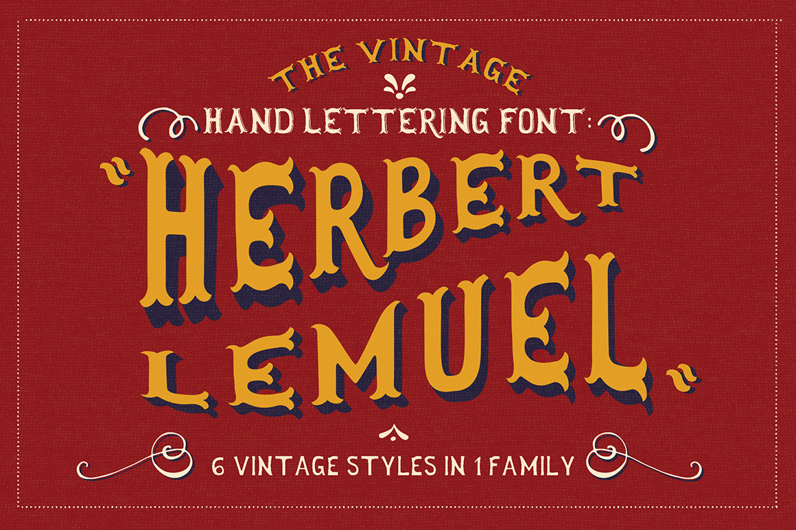 Laden Sie die Herbert Lemuel Font kostenlos herunter - Stilvolle Schriftart für kreative Projekte