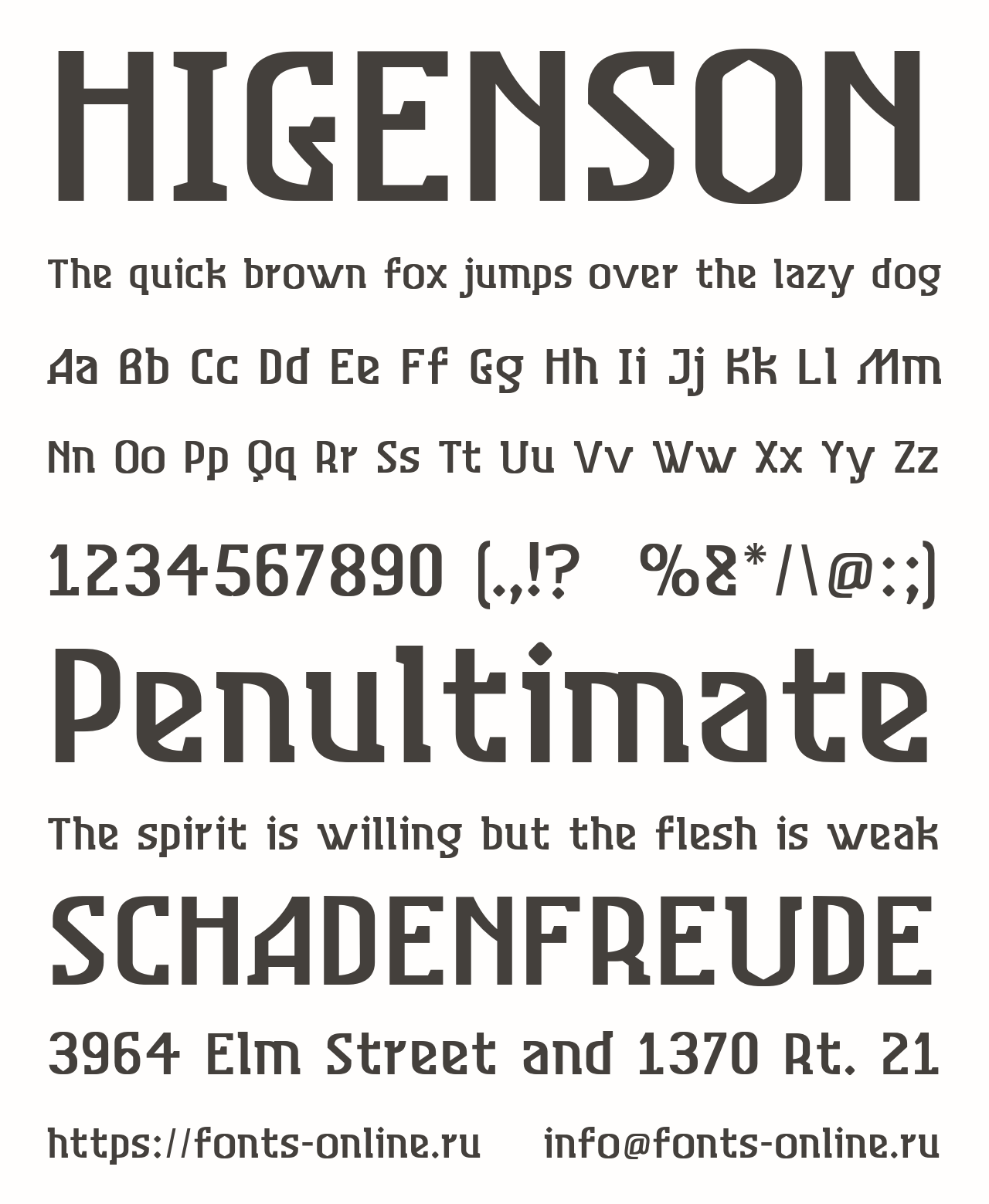 Download Higenson Font Free - Stylish & Versatile Design